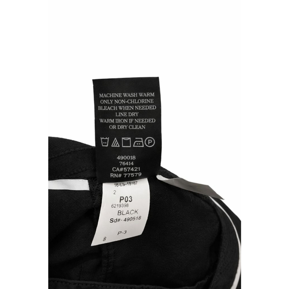 Ann Taylor Black Dress Pants Size 8 Slim Fit Scallop Side Career Work Stretch - Picture 7 of 7